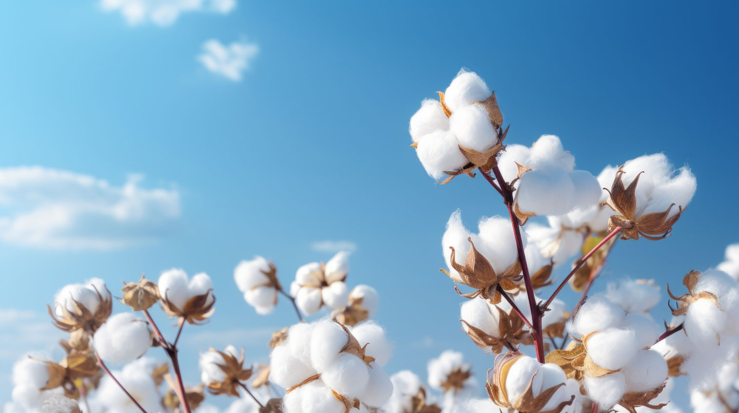 Capsule de coton biologique ouverte sur sa tige dans un champ, fibres blanches immaculées sous la lumière naturelle
